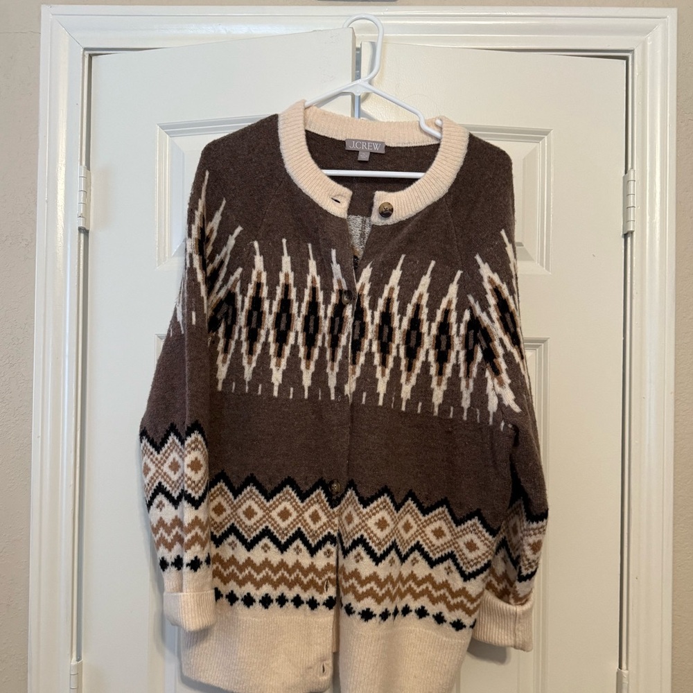 J Crew Long Coat Cardigan